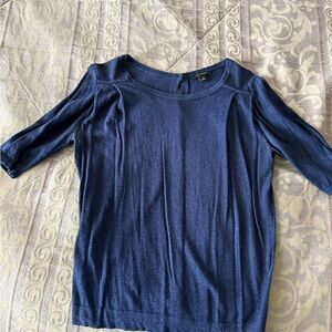 Ann Taylor Navy Knit Top